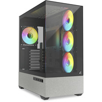 Sharkoon AK7 ARGB , Tower-Gehäuse schwarz, Tempered Glass x 2