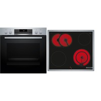 Bosch HND271AS64 Serie 2, Herdset schwarz/edelstahl