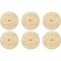 Dremel Polierrad Ø 13 mm (414), Polierscheibe 6 Stück, Schaft Ø 3,2mm