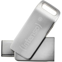 Intenso cMOBILE LINE 128 GB, USB-Stick silber, USB-A 3.2 Gen 1, USB-C 3.2 Gen 1
