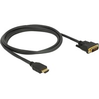 DeLOCK Adapterkabel HDMI > DVI 24+1 bidirektional schwarz, 1,5 Meter