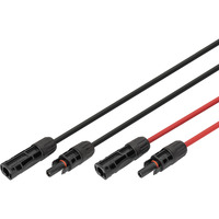 Digitus Solarkabel Verlängerung Ø 4mm² PV 1.500Volt 2x 5 Meter - 1x rot, 1x schwarz, MC4-Stecker / -Buchse