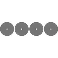 Dremel Polierrad Ø 22,5 mm (425), Polierscheibe 4 Stück, Schaft Ø 3,2mm