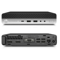 HP EliteDesk 800 G4 DM Generalüberholt, Mini-PC schwarz/silber, Windows 11 Pro