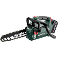 Metabo MS 18 LTX BL 25 (601595900) SET Akku-Kettensäge, 18Volt grün/schwarz, Li-Ionen Akku 4,0Ah 18V