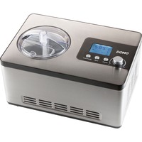 Domo Eismaschine DO9207I edelstahl, für 2.000ml Eiscreme, 180 Watt Kompressor