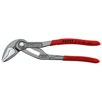 KNIPEX Cobra ES 87 51 180, 180mm, Rohr- / Wasserpumpen-Zange schwarz/rot, Wasserpumpenzange, 18-fach verstellbar