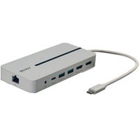 Lindy DST-Mx Duo, Dockingstation 2x 4K HDMI, PD 3.0 100W, USB 3.2 Gen 1, Gigabit Ethernet, Audio