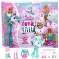 Mattel Barbie Cutie Reveal Adventskalender, Puppe 