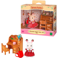 EPOCH Sylvanian Families - Schokoladenhasen Schwester Schreibtisch Set, Konstruktionsspielzeug 