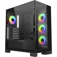 FSP M540, Tower-Gehäuse schwarz, Tempered Glass x 2