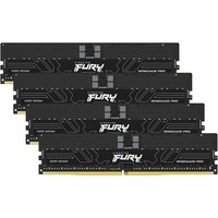 Kingston FURY RIMM 64 GB DDR5-6000 (4x 16 GB) Quad-Kit, Arbeitsspeicher schwarz, KF560R32RBK4-64, Renegade PRO, Registred, INTEL XMP