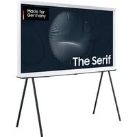 SAMSUNG The Serif GQ-55LS01BG, QLED-Fernseher 138 cm (55 Zoll), weiß/schwarz, UltraHD/4K, SmartTV, WLAN, Bluetooth, HDR10+, FreeSync Premium, 100Hz Panel