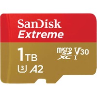 SanDisk Extreme 1 TB microSDXC, Speicherkarte UHS-I U3, Class 10, V30, A2