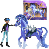 Spin Master Unicorn Academy - Rory und Einhorn Storm, Spielfigur mit echter Mähne und Schweif sowie Bürste