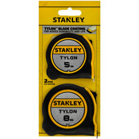 Stanley Tylon-Bandmaß Doppelpack, 5 Meter + 8 Meter schwarz/gelb, 2-teilig