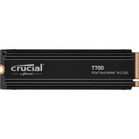 Crucial T700 2 TB, SSD schwarz, PCIe 5.0 x4, NVMe 2.0, M.2 2280, inkl. Aluminium Kühlkörper