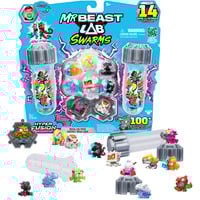 Moose Toys MrBeast Lab Swarms S3 Mega Lab 14 Pack - Steel Slushee, Spielfigur sortierter Artikel