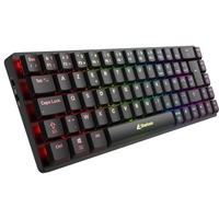Sharkoon PureWriter W65, Tastatur schwarz, BE-Layout, Kailh Choc V2 Low Profile Red