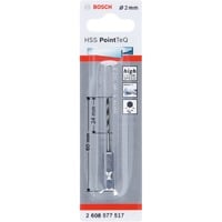 Bosch HSS-Spiralbohrer PointTeQ Hex, Ø 2mm Arbeitslänge 24mm