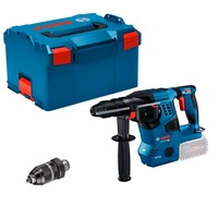 Bosch Professional Akku-Bohrhammer GBH 18V-28 CF Professional solo, 18Volt blau/schwarz, ohne Akku und Ladegerät, Bluetooth, in L-BOXX