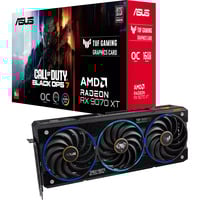 ASUS Radeon RX 9070 XT TUF GAMING OC COD Black Ops 7 Edition, Grafikkarte schwarz, RDNA4, GDDR6, 3x DisplayPort, 1x HDMI 2.1
