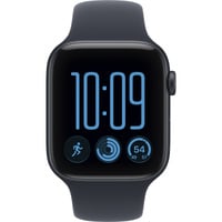 Apple Watch SE 3, Smartwatch schwarz, 44 mm, Sportarmband Navyblau M/L, Cellular