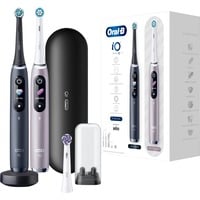 Braun Oral-B iO Series 9, Elektrische Zahnbürste schwarz/rosé, Black Onyx/Rose Quartz mit 2. Handstück