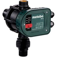 Metabo Elektronischer Druckschalter mit Trockenlaufschutz HM3 (628799000) grün/schwarz, Druckschalter für Gartenpumpen, bis 10 bar