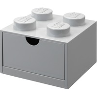 Room Copenhagen LEGO Schreibtischschublade 4             , Aufbewahrungsbox grau, Noppen
