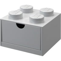 Room Copenhagen LEGO Schreibtischschublade 4 , Aufbewahrungsbox grau, Noppen