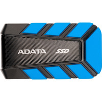 ADATA External SSD SD820 4 TB, Externe SSD schwarz/blau, USB-C 3.2 Gen 2 (10 Gbit/s)