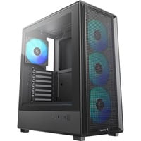 DeepCool CC550 4F, Tower-Gehäuse schwarz, Tempered Glass 