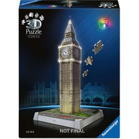 Ravensburger 3D Puzzle Iconics: Big Ben - mit Licht 216 Teile