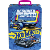 Theo Klein Hot Wheels Sammelkoffer für 50 Autos blau/pink