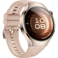 Huawei Watch 5 42mm (Soc-L29L), Smartwatch beige, Komposit-Armband in beige, Gehäuse aus Edelstahl
