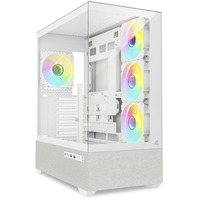 Sharkoon AK7 ARGB , Tower-Gehäuse weiß, Tempered Glass x 2