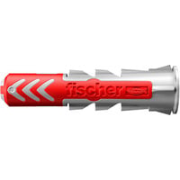 fischer Dübel DuoPower 5x25  hellgrau/rot, 4.500 Stück, Eimer