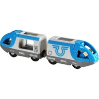 BRIO World Blauer Reisezug, Spielfahrzeug blau/grau
