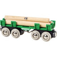 BRIO World Langholzwagen, Spielfahrzeug grün