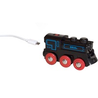BRIO World Schwarze Akku-Lok mit Micro-USB, Spielfahrzeug schwarz