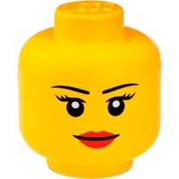 Room Copenhagen LEGO Iconic Storage Head , Aufbewahrungsbox gelb, Größe S, Weiblich