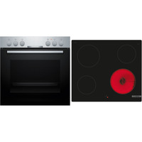 Bosch HND210CS63 Serie 2, Herdset schwarz/edelstahl