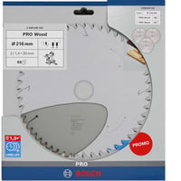Bosch PRO Wood Kreissägeblatt 216 mm 3 Stück, Promo-Pack