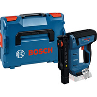 Bosch Professional Akku-Holzklammerer GTH 18V-14 Professional solo, 18Volt, Elektrotacker blau/schwarz, ohne Akku und Ladegerät, in L-BOXX
