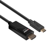 Lindy USB Adapterkabel, USB-C Stecker > HDMI Stecker schwarz, 10 Meter, 4K 60Hz, + HDR