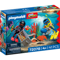 PLAYMOBIL 72078 City Action Polizeitaucher mit Schatz, Konstruktionsspielzeug 
