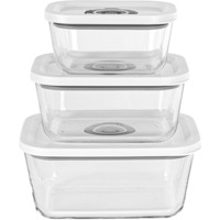Rommelsbacher Vakuumier Glasbehälter-Set VCG 1 transparent, 3-teilig, 350ml, 670ml, 1.100ml