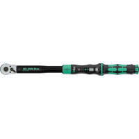 Wera Drehmomentschlüssel mit Umschaltknarre Click-Torque Lock C 3 schwarz/grün, Abtrieb 1/2", 40 bis 200 Nm