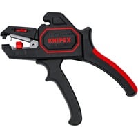 KNIPEX Automatische Abisolier-Zange 12 62 180 SB schwarz/rot, integrierter Drahtschneider